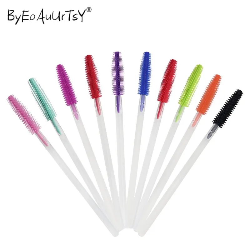 Escova de Cílios de Silicone para Extensão de Cílios Compõem a Escova de Cílios Escova de Cosméticos Escova de Maquiagem Rímel Varinhas Lash Pente 1000 Pçs 2 Beleza e saúde
