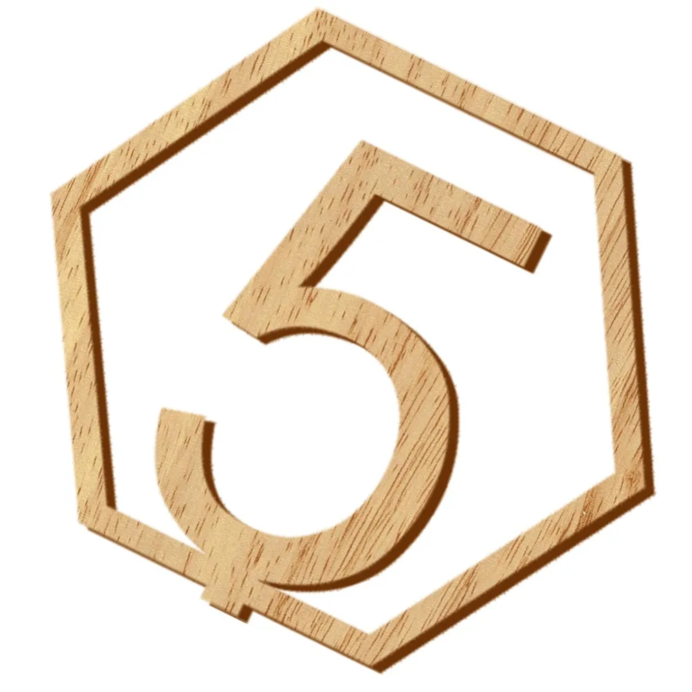 

1-20 Numbers Wood Signs Wedding Hexagon Table Number Wooden Table Numbers Rustic Wedding Engagement Seat Numbers Sign