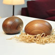 Cobblestone music box wooden egg music box wool birthday gift