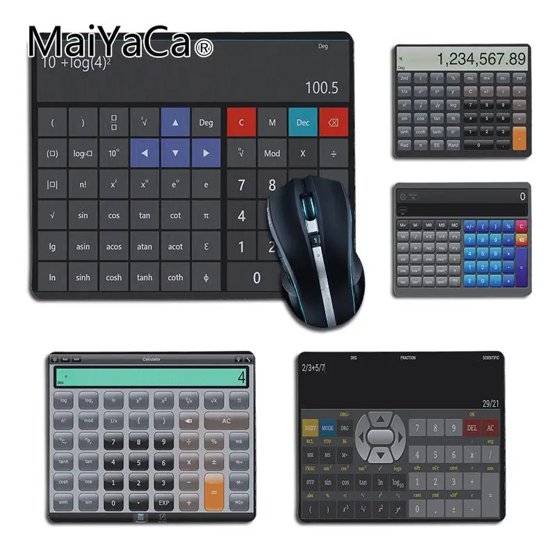 

MaiYaCa New Design Calculator pattern Home And Office Desk mat Gamer Mouse pad DIY Luxury High-end Protector gaming mousepad