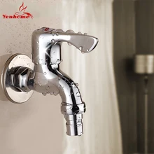 Yenhome Современная традиционная хромированная, твердая, латунная ванная комната рычаг раковины водопроводной воды смесители для кухни стиральная машина кран YS-004