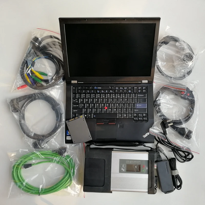 Super MB Star C5 SD Compact 5 с программным обеспечением V12.2021 X/EPC/WIS/Vediamo на SSD T410 б/у ноутбук I7 4G