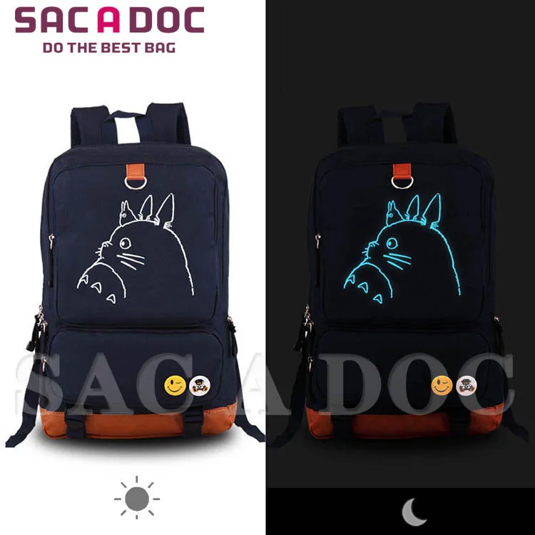 

Anime Cartoon My Neighbor Totoro Printing Canvas Backpack Children Schoolbags For Teenager Daypacks Kids Boys Girls School Bags