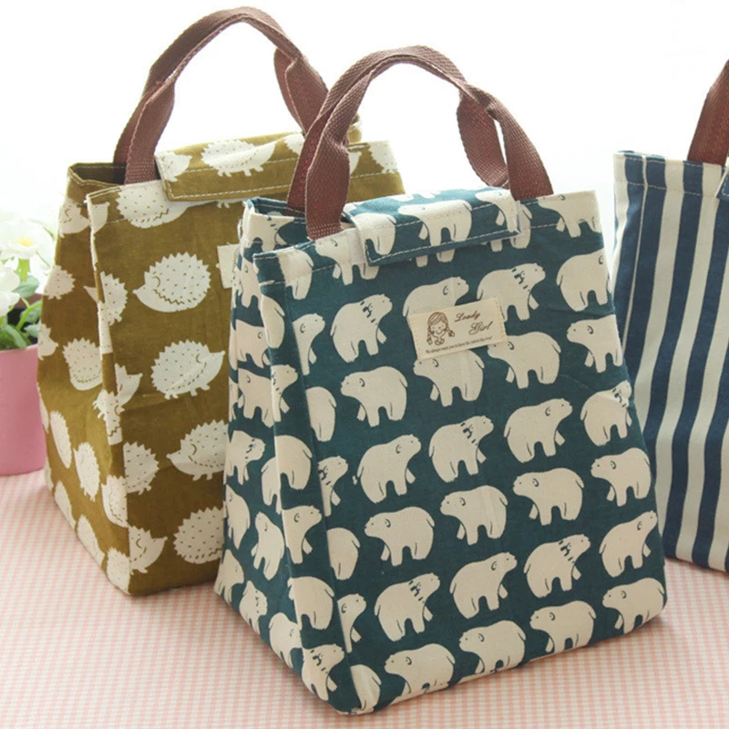 

2019 Waterproof Insulated Thermal Cooler Bento Lunch Box Tote Picnic Storage Bags Pouch for Women kids Men Adult Kitchen Use