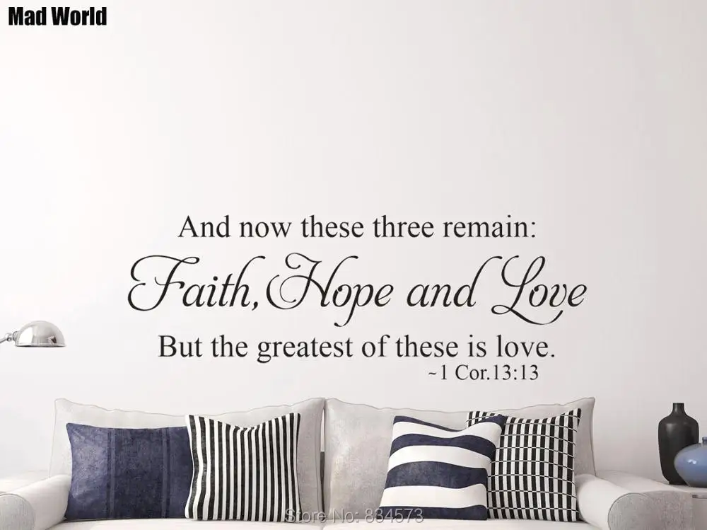 1 Corinthians 13 13 And Now These Three Remain Faith Hope Wall Art Stickers Wall Decals Decoration Removable Decor Wall Stickers Wall Stickers Aliexpress 1 Corinthians 13 13 And Now These Three Remain Faith Hope Wall Art Stickers Wall Decals Decoration Removable Decor Wall Stickers Wall Stickers Aliexpress