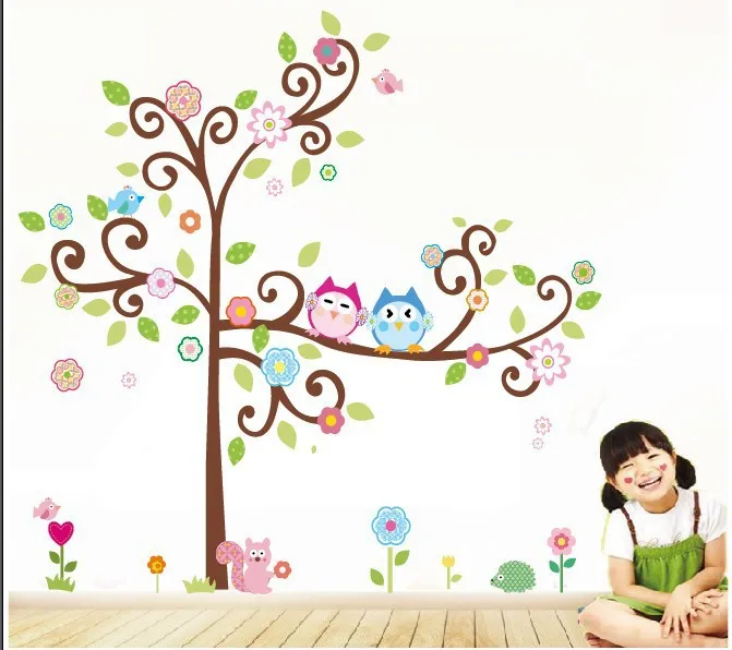 Monkey Tree Wall Art Stickers Kids Nursery Vinyl Decal