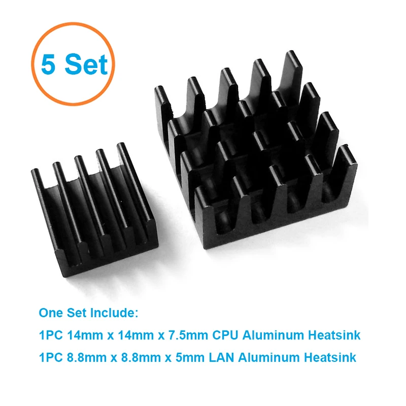 Aluminum Black Heatsink DIY Dissipate Heat Sink 10pcs Raspberry Pi VGA RAM IC Chips Aluminum Black Heatsink DIY Dissipate Heat Sink 10pcs Raspberry Pi VGA RAM IC Chips