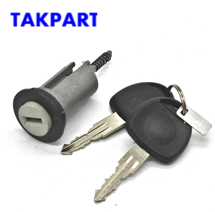 TAKPART Ignition Lock Barrel 2 Keys for VAUXHALL ASTRA CORSA ZAFIRA