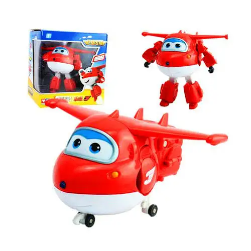 Большая! 15 см Супер Крылья ABS деформация самолет робот фигурки Супер крыло трансформация игрушка для детей подарок Brinquedos - Цвет: Original packing
