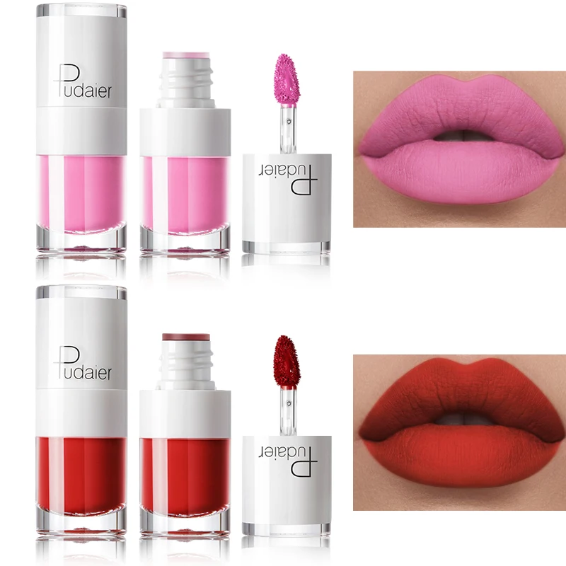 

Liquid Matte Lipstick Waterproof Red Lip Makeup Tattoo Long Lasting Lip Tint Matte Plumper Lip Gloss Rouge A Levre Mat