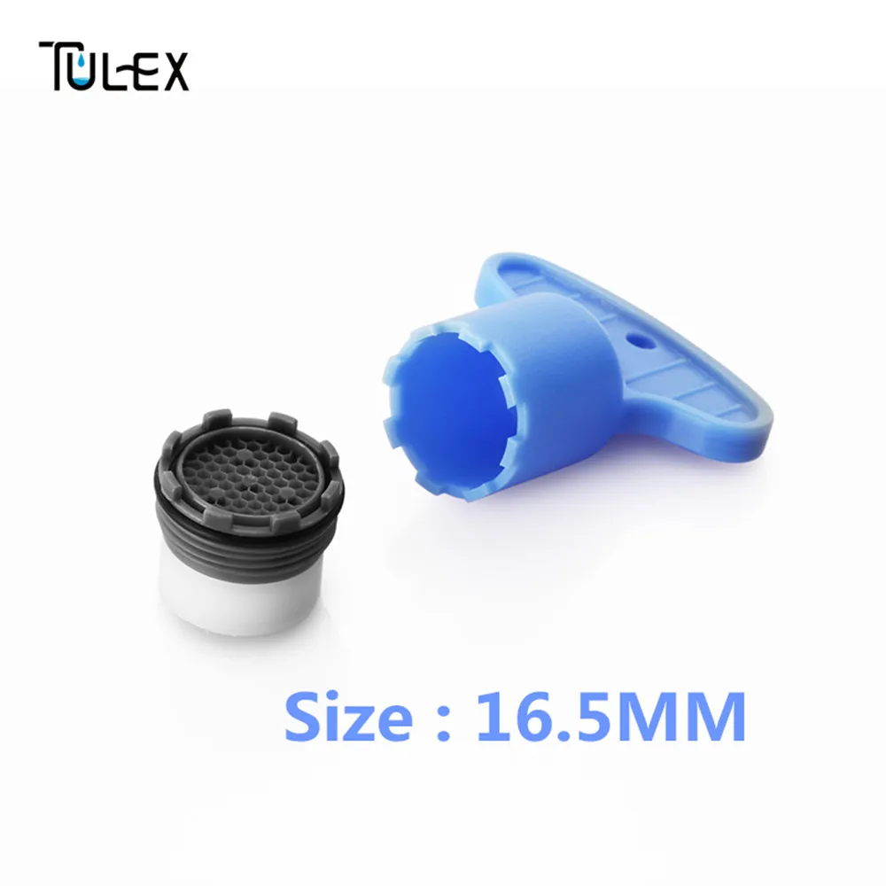 TULEX аэратор для смесителя скрытый сердечник 16,5 мм 6-8L фильтр с носиком Bubbler с набором инструментов для самостоятельной установки для ванной комнаты кран для кухни - Цвет: M16.5-set