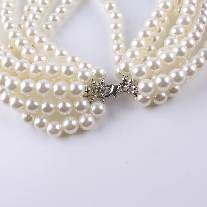 JIOFREE 10 мм бусы длинная цепочка жемчужное ожерелье элегантное имитация жемчуга длинное ожерелье многослойное колье ожерелье для женщин ювелирные изделия