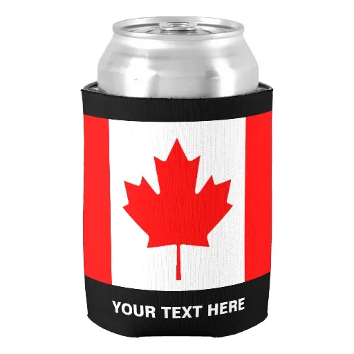 Custom Canadian Flag Can Coolers for Canada Day Can Cooler Home