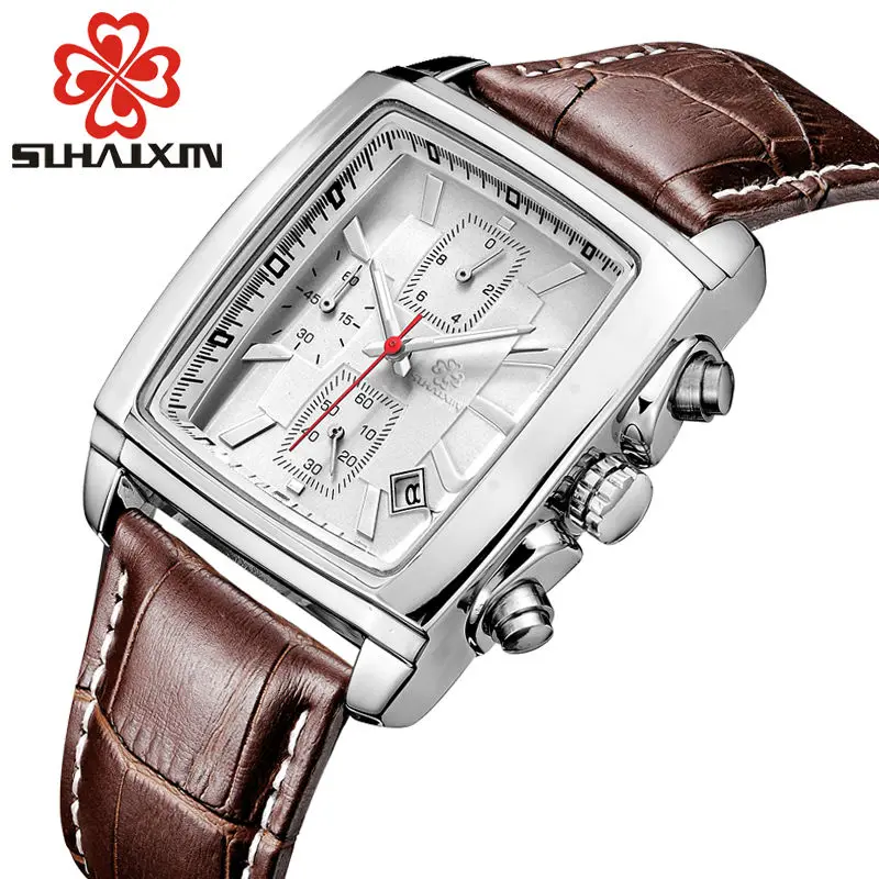 Buy SIHAIXIN Classic Square Watch Men Quartz Mens