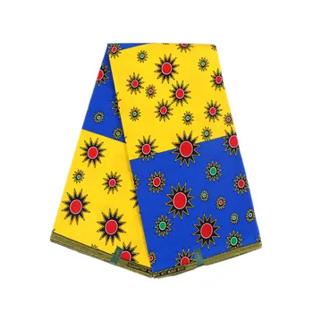 

2020 New Ankara Circle Cotton Fabric Fashionable Wax African Batik Cloth Fabric For Women Dress Suit Nigerian Wax Fabric 6Yards