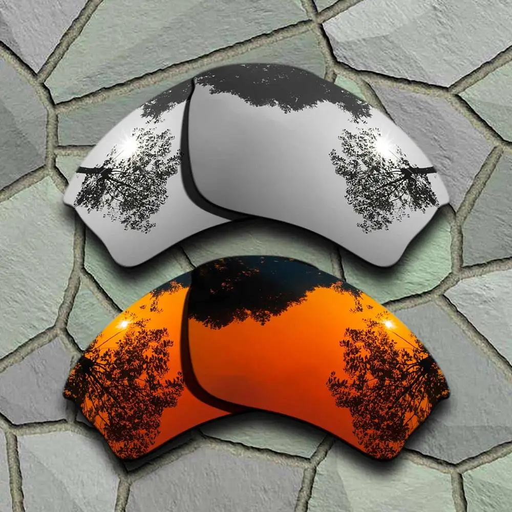 Солнцезащитные очки поляризованные Сменные линзы для Oakley Half Jacket XLJ-variets - Цвет линз: Chrome-Red Orange