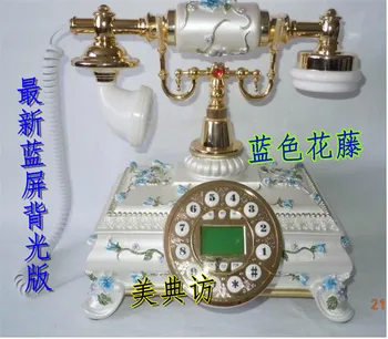 

lifelike nobility craft Flavor rustic antique telephone fashion vintage telephone landline decoration Fine Beautiful