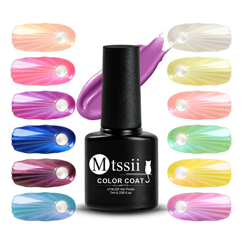 

Mtssii 7ml Shell Cat Eye Nail Gel Polish Holographic UV Gel Varnish Chameleon Soak Off Gel Nail Polish Lasting Gel Lacquer 1 PC