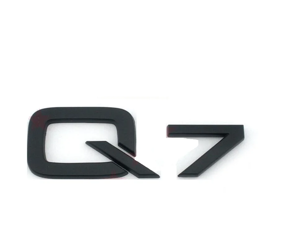 Глянцевый черный глянцевый &quotQ 7&quot ABS багажник задний номер письма знак эмблема