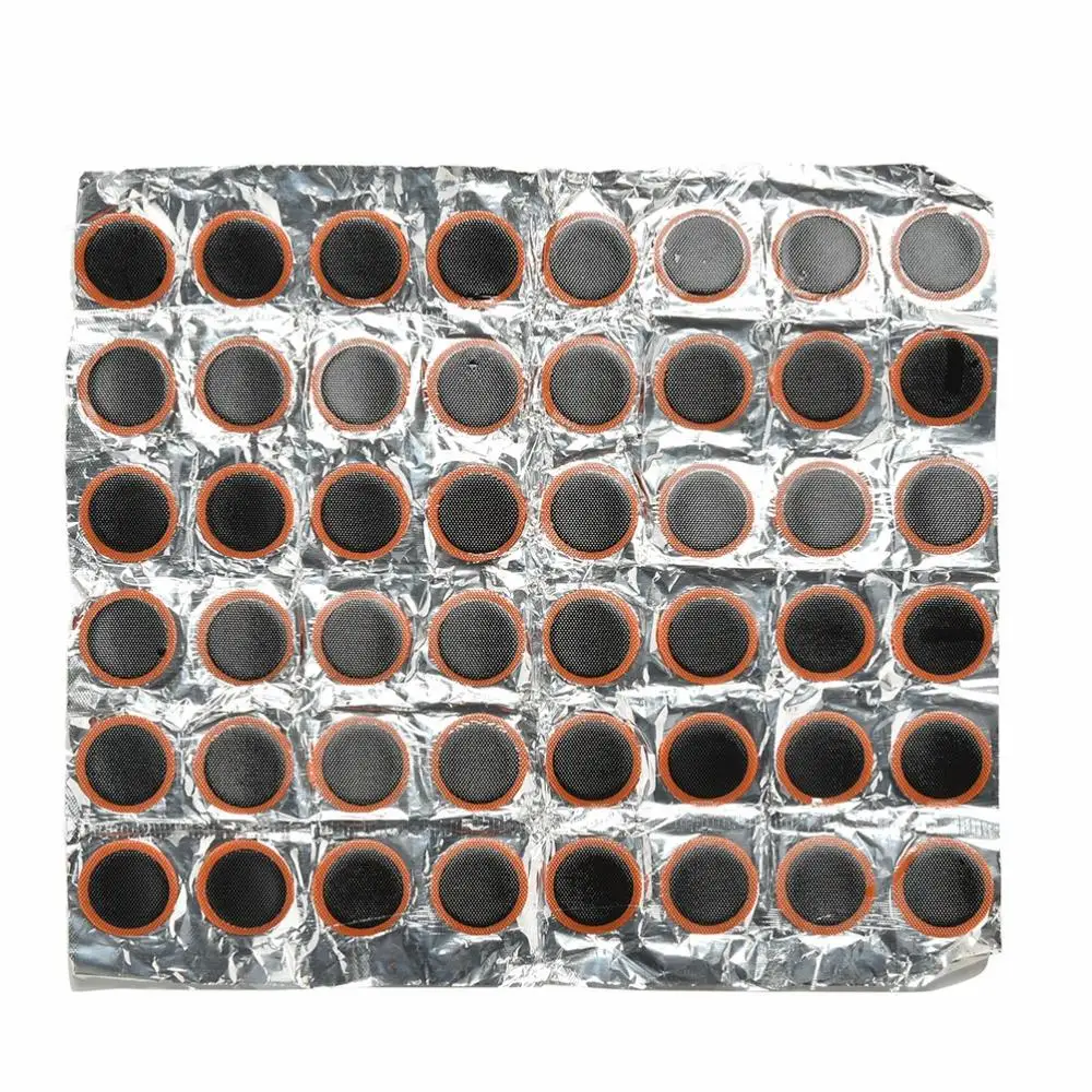 

48Pcs Dia 2.5cm Round Bicycle Bike Tire Tyre Rubber Patch Piece Repair Tools Kits For Cycling Puncture