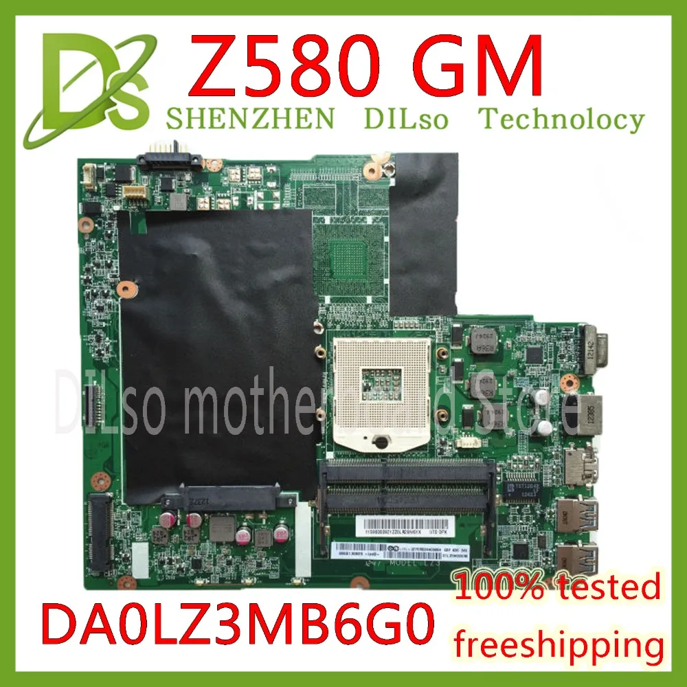 

KEFU Z580 mainboard For Lenovo Z580 GM HM76 USB3.0 DALZ3AMB8E0 laptop motherboard USB3.0 Test work 100% original