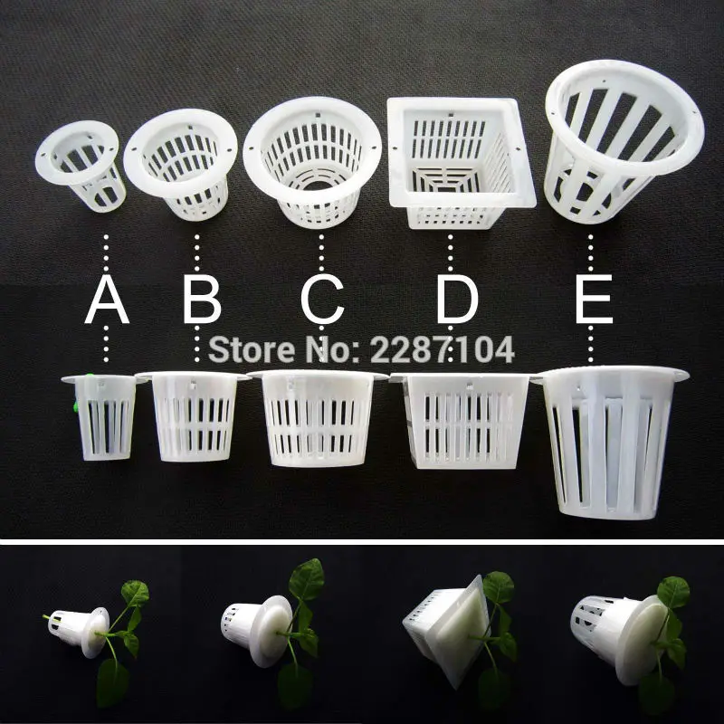 

10pcs White Mesh Pot Net Cup Basket Hydroponic Aeroponic System Plant Grow Organic Green Vegetable Clone Cloning Seed Germinate