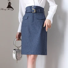 SHINYMORA Весна Лето юбки для женщин высокая талия пакет бедра юбки женские элегантные ретро вечерние юбки Джинсовая юбка кэжуал