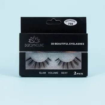

2 Pairs 3D Faux Mink Natural False Eyelashes Volume Long Lashes Extension Makeup Lash Extension Tools