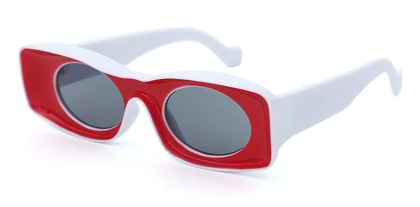 47082 паровые панк забавные солнцезащитные очки для мужчин и женщин модные очки UV400 Винтажные Очки - Цвет линз: C4 red