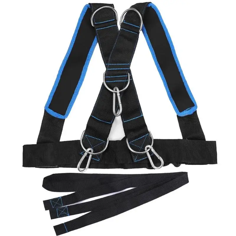 

Speed Running Training Straps Sled Shoulder Weight Bearing Vest Power Strength Harness Resistance Trainer Home Gym Fitness Body