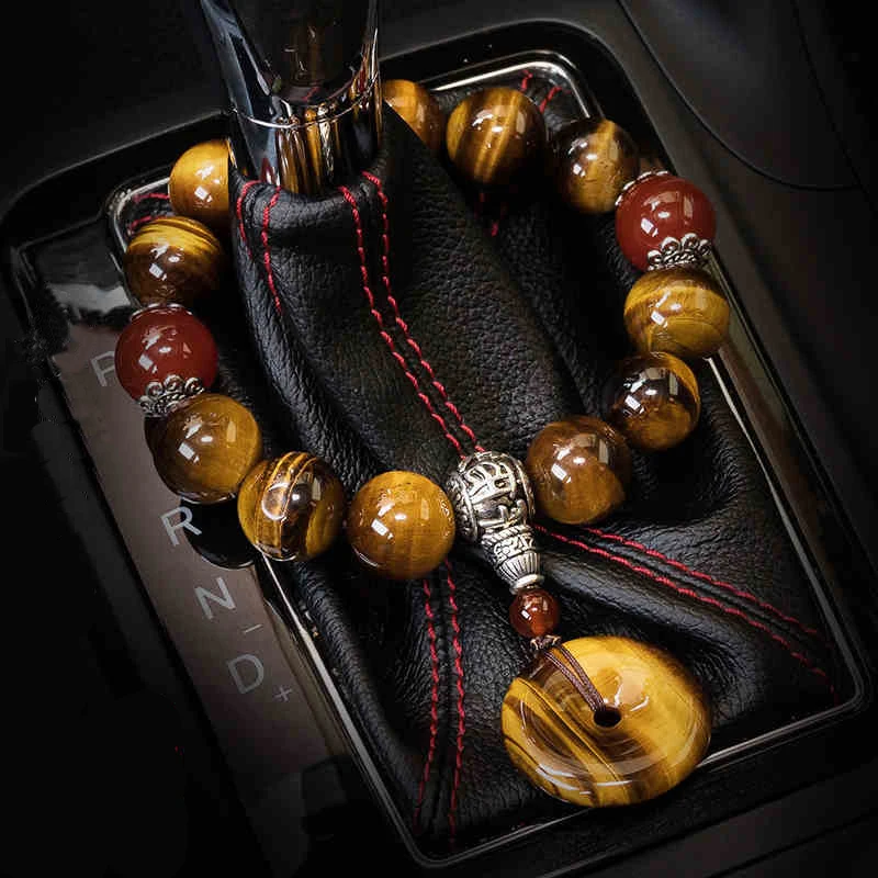 

OHANEE car gear beads automobile ornaments Agate Pendant Jewelry vehicle gear interior decoration Automobiels Peace Symbol