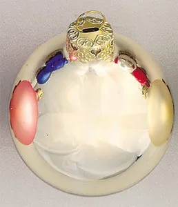 

Customized Accept - Bauble Ornaments Christmas Xmas Tree Glass Balls Decoration 80mm Champagne Ball Ornament - Shiny