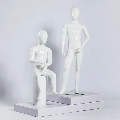 High Quality Full Body Model Kids Gloss White Clothes Display Child  Mannequin Boy Mannikin Kids Mannequin Store Showcase Display - Mannequins -  AliExpress