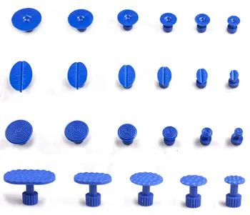 

Hot PDR Dent Damage Repair Tools 23 Pieces Blue Puller Tabs Different Size tabs used for dent lifter or the PDR Slide Hammer