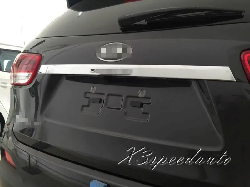 

Stainless Steel Black Letter Rear Trunk Lid Cover Trim For Kia Sorento 2015
