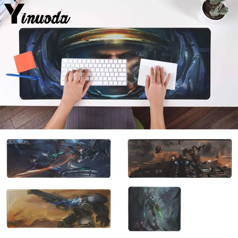 Игровой коврик для мыши Yinuoda starcraft 2 резиновый ноутбук геймеров Настольный Коврик