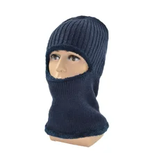 Мужская зимняя шапка маска Балаклава маска шапки с черепами с густой шерсти ветрозащитный вязаная шапка дропшиппинг