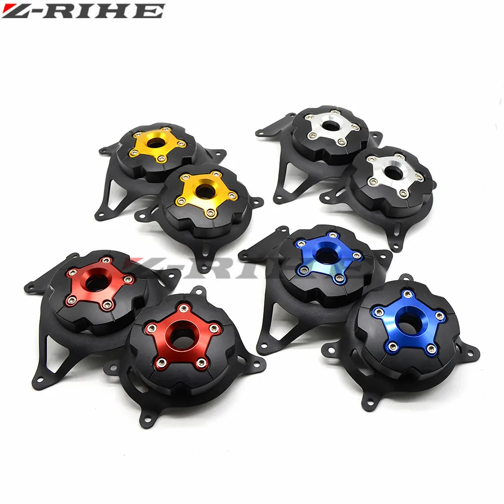2pc Motorbike Motorcycle Engine Stator Cover Engine Protective Cover For kawasaki z800 Z750 2013 2014 2015 2016 Z750 2008-2016