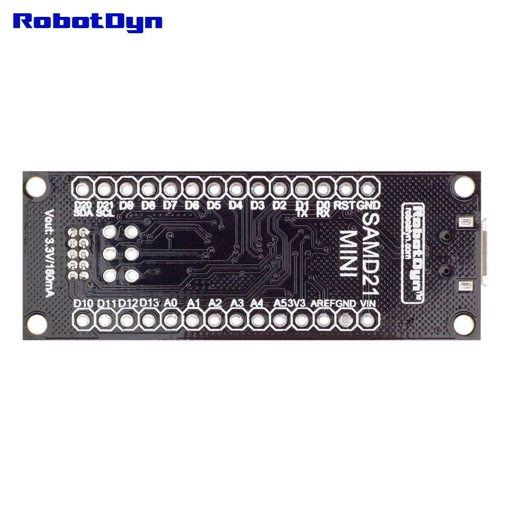 SAMD21 M0-Mini. 32-битный процессор ARM Cortex M0 ядро. Шпильки нераспаянных. Совместим с Arduino Zero, Arduino M0. Форма Mini