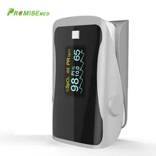 PRCMISEMED Household Health Monitors Pulse Oximeter ABS Silicone Sensor Equipment Finger Pulse Oximeter Portable Oximetro Grey