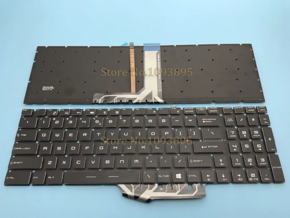 

NEW For MSI GP63 GP73 GF62 GF62VR GF72VR Laptop English Keyboard with Full Color Backlit Crystal Key