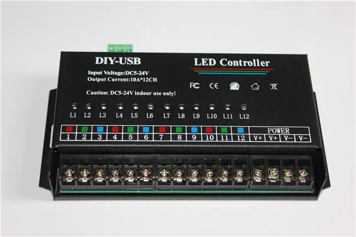 Светодиодный RGB контроллер 12 каналов динамическое сканирование USB DIY светодиодный RGB полноцветный светодиодный контроллер дисплея