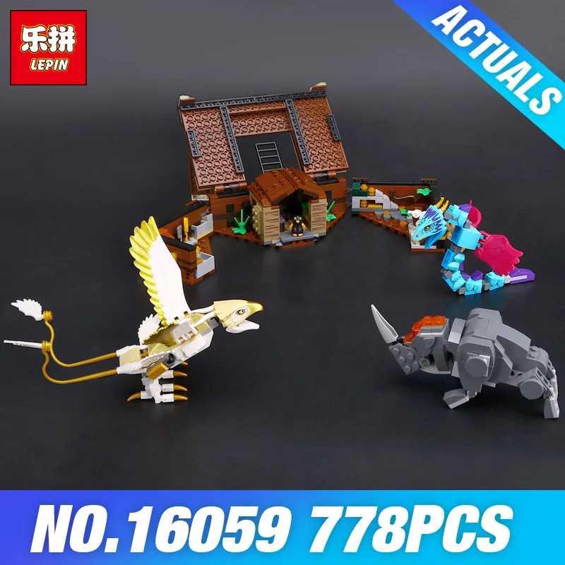 

Lepin 16059 lepin Harry Movie Potter The 75952 Beasts Newt's Case of Magical Creatures Building Set Wizarding World Bricks