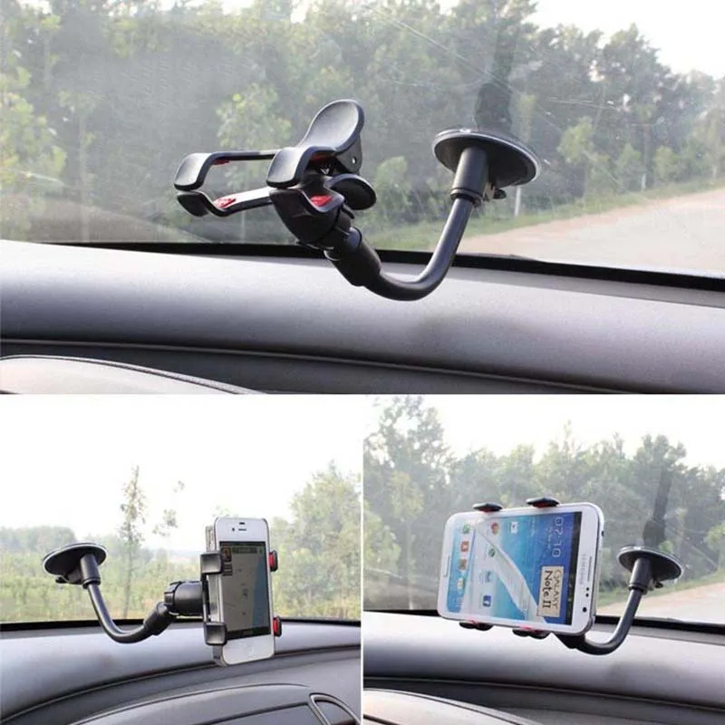 Flexible Car Suction Cup Sucker Windshield Dash Mount Mobile Phone