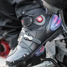 Brand Pro biker Motorcycle Riding Breathable font b Boots b font Moto Motocross Ankle font b