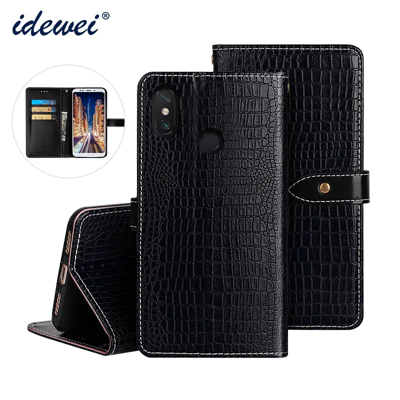 

SHIODOKI for Xiao Mi Max 3 Luxury Cover Case Flip Leather Case for Xiao Mi Max 3 Protective Crocodile Grain Phone Case 6,9 "