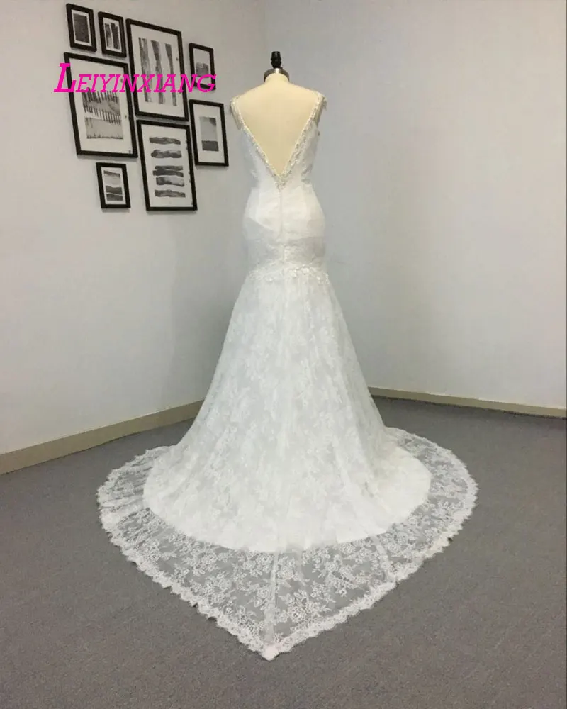 LEIYINXIANG 2019 свадебное платье Vestido De Noiva Sereia халат Сексуальная Русалка Кружева без