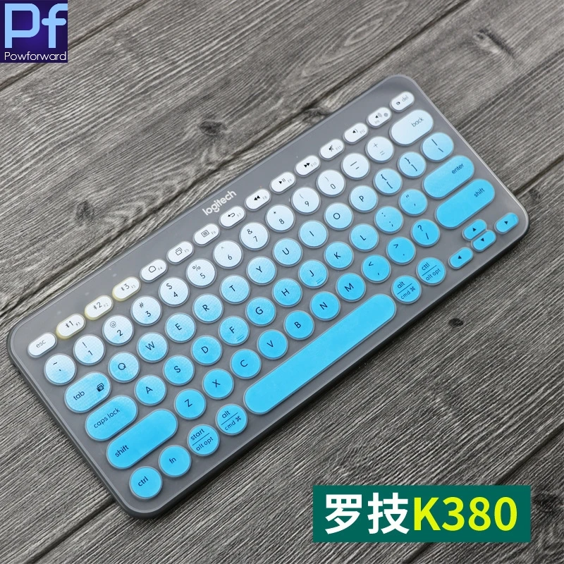 Ультра Тонкий силиконовый чехол для клавиатуры ноутбука, защитная пленка для клавиатуры logitech K380