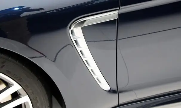 Для Porsche Panamera Fender Боковая вентиляционная отделка хромированные полоски