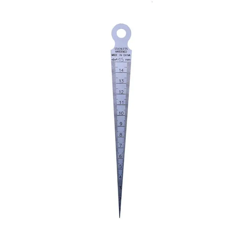 

Stainless Steel 1-15mm Metric Taper Gauge Aperture Scale Wedge Feeler